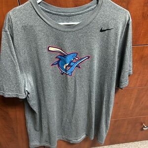 Nike Dri-FIT Athletic Tee in Gray